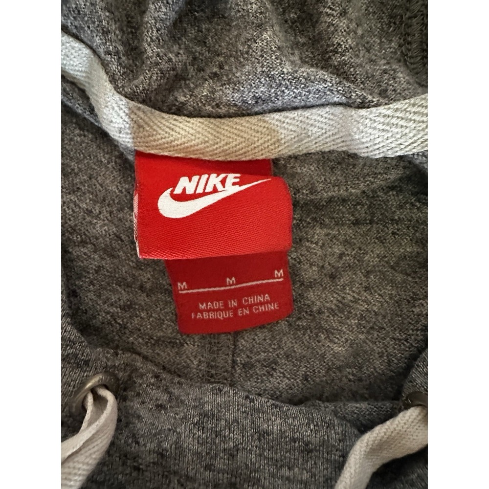 Nike Women's Gray Hooded Long Sleeve Lightweight Pullover Medium Front Pocket - Picture 4 of 5
